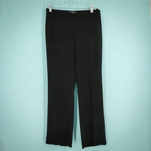 St. John Size 4 Black Jennifer Side Zip Straight Leg Career Business Dress Pants